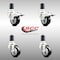 Service Caster 3 Inch 316SS Black Poly Swivel 1-1/2 Inch Expanding Stem Caster Lock Brake, 2PK SS316TTLEX20S314-PPUB-BLK-2-S-2-112 - alternate 5